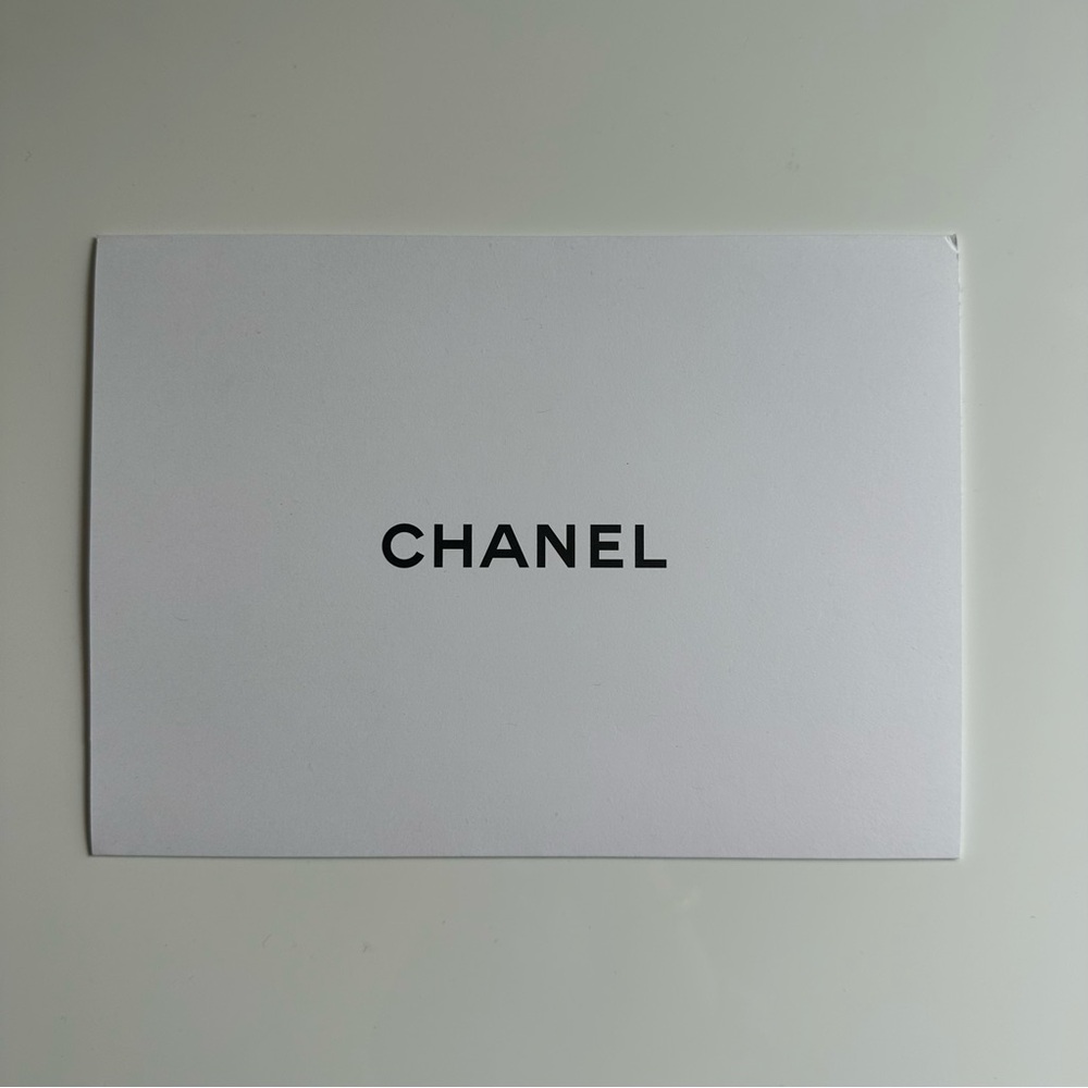 Chanel blank slip